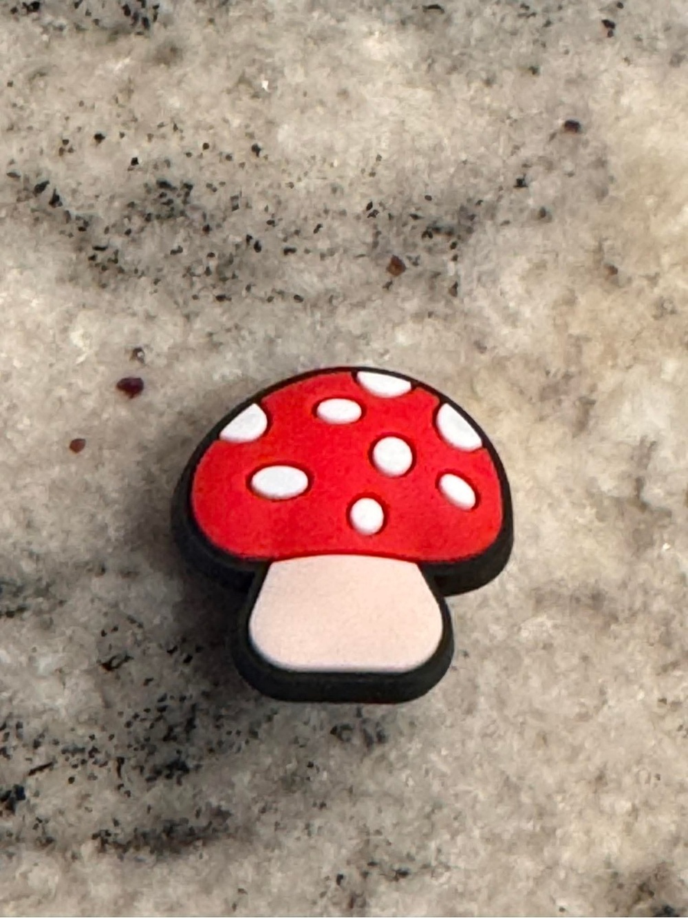 CROCS Red Mushroom Jibbitz Charm with White Spots